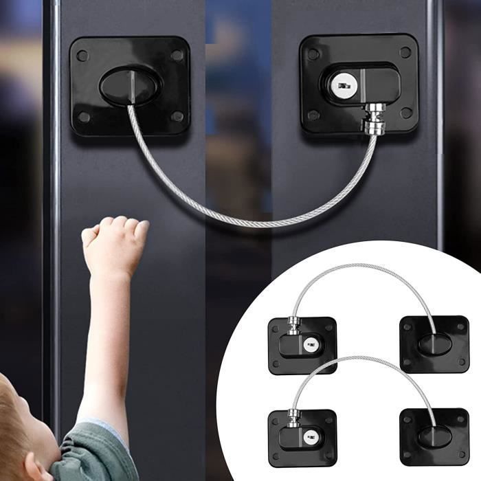 Securite Fenetre Enfant,Adhésive Entrebailleur Fenetre,Bloque Porte Bébé  avec 2 Clés,pour Placard,Tiroir,sans Percer 4PCS - Cdiscount Puériculture &  Eveil bébé