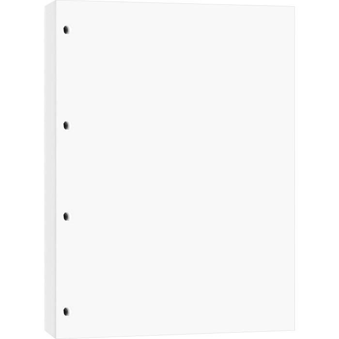 A4 4 trous recharge papier vierge en blanc, classeur à 4 anneaux 80 feuilles-160  pages pour carnet de notes[144] - Cdiscount Beaux-Arts et Loisirs créatifs