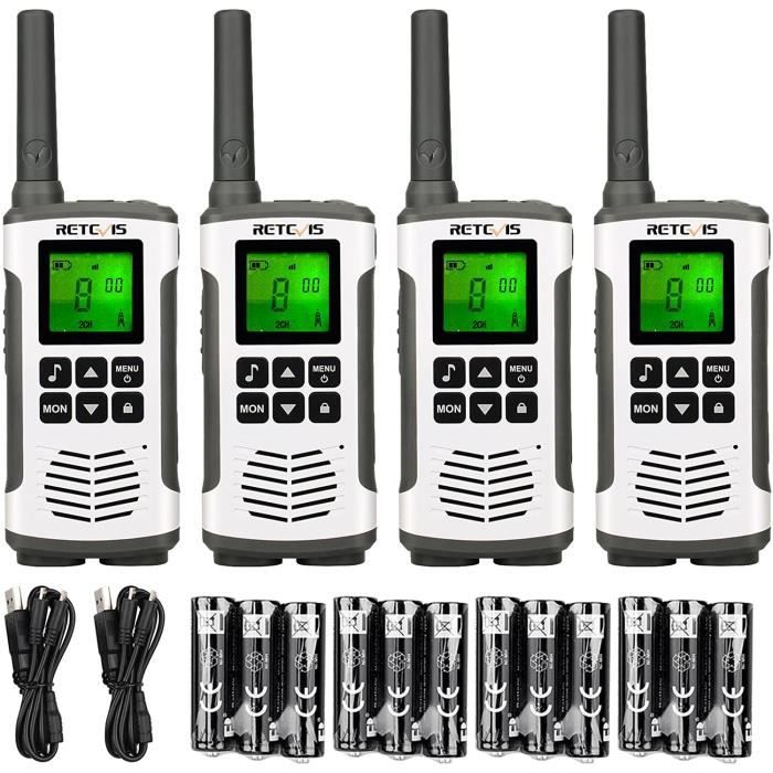 2 talkies-walkies avec fonctions VOX et lampe de poche WT-320