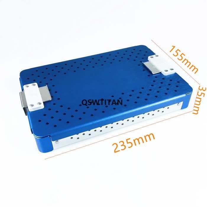 Boîtier Stérilisation 2 Niveaux Pour Instruments Chirurgicaux - 300x200x90 Mm - Aluminium Robuste