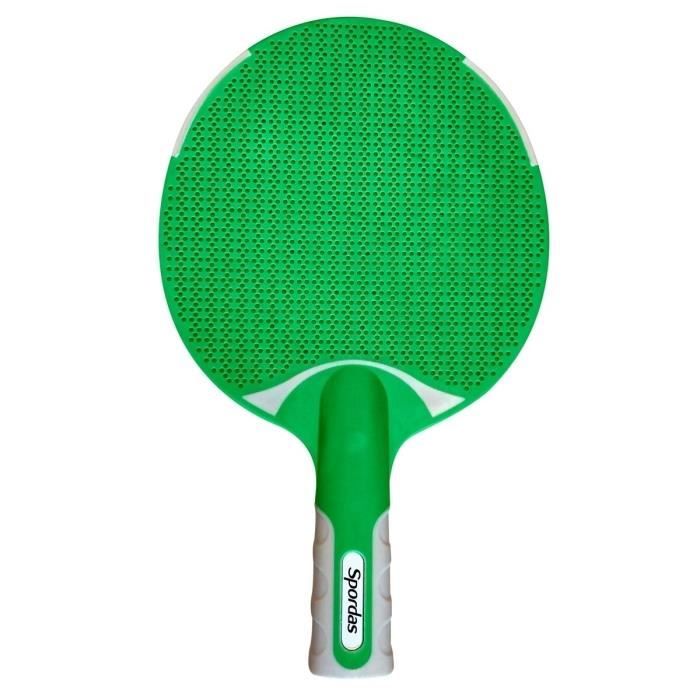 Raquette Vintage Spalding WCT Des 80's – Blanche/Verte/Jaune – Avec Housse