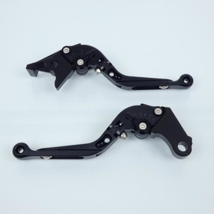 Levier frein droit Myra pour Moto Honda 600 Cb F Hornet 1998 à 2006 alu CNC noir / paire Neuf