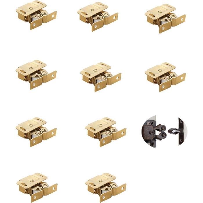 Sourcingmap Porte armoire penderie 5mm Diamètre boule cuivre loquet