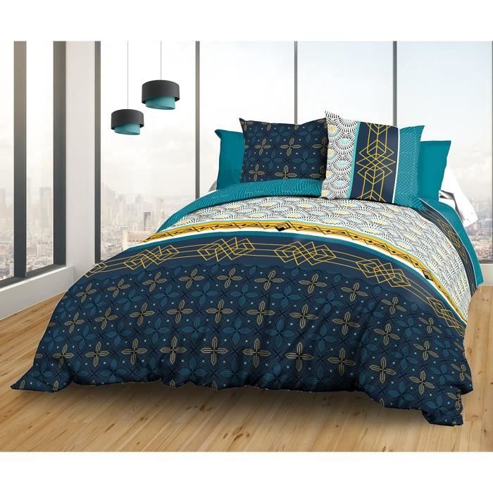 Drap housse satin de coton uni 140x190 cm | Maisons du Monde
