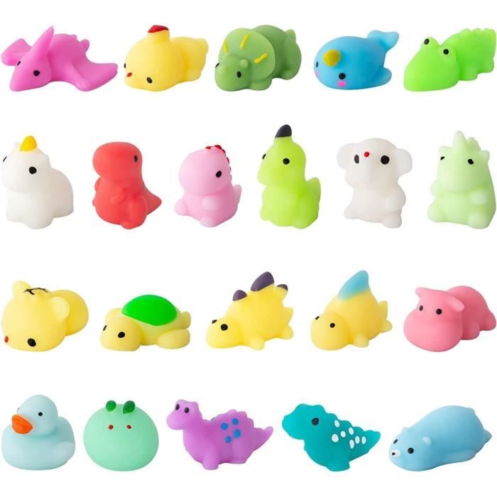 Jouet - Kawaii - Mochi Squishy - Couleurs vives - Caoutchouc TPR - Anti-stress