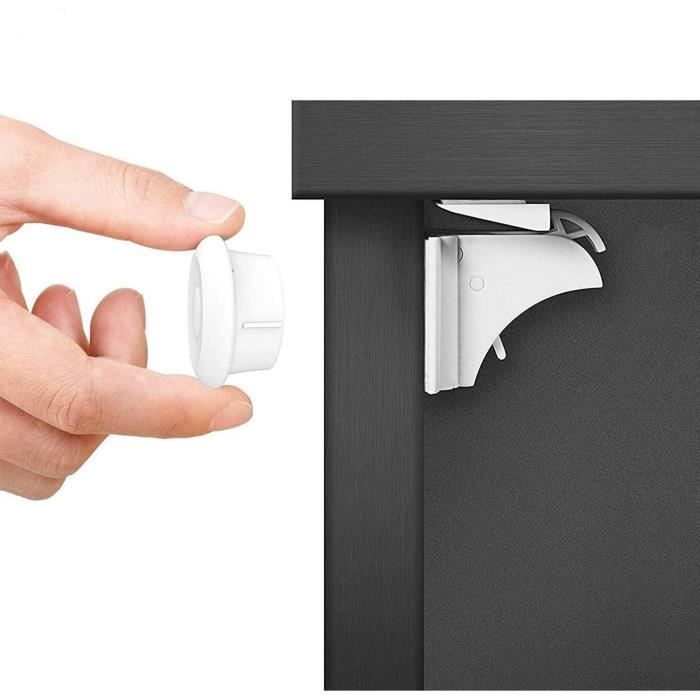 Dokon Securite Bebe Placard Bloque Porte 10 Serrures 2 Cles Securite Enfant Tiroir Armoires Verrous Magnetique Cabinet De Secur Cdiscount Puericulture Eveil Bebe