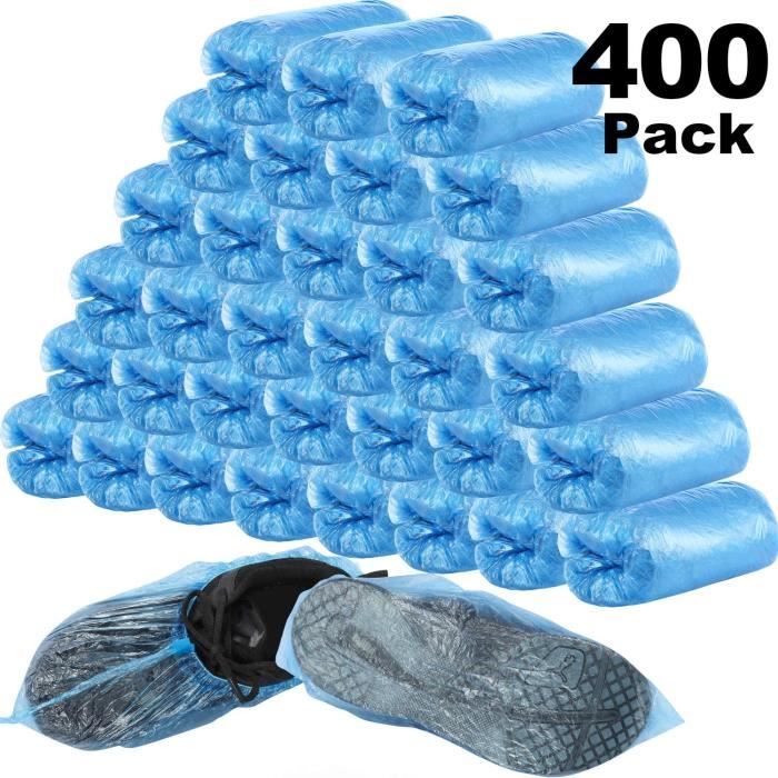 Lot De Couvre-Chaussures Jetables Hygiéniques – 500 Pièces – Bleu, Imperméable – Garantie 12 Mois