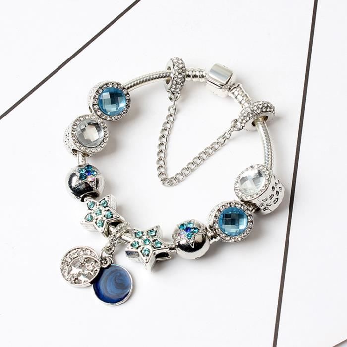 18CM Bracelet Charmes de Bijoux Argent Sterling 92 18CM Bracelet Charmes de Bijoux Argent Sterling 92