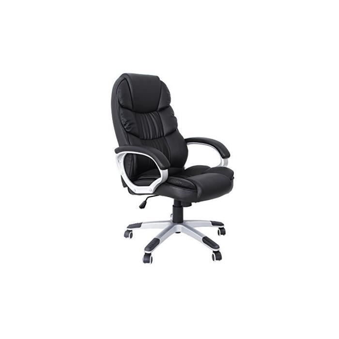 Fauteuil De Bureau Chaise Siege Noir Ergonomique Classique 150 Kg Max 0512010 Achat Vente Chaise De Bureau Soldes Sur Cdiscount Des Le 20 Janvier Cdiscount