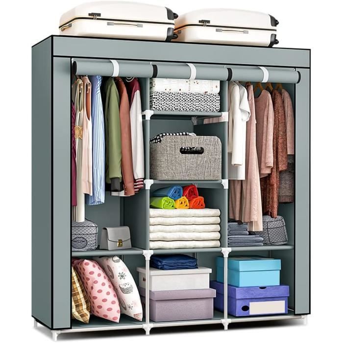 Penderie en Tissu Armoire en Tissu Armoire à Vêtements Organisateur