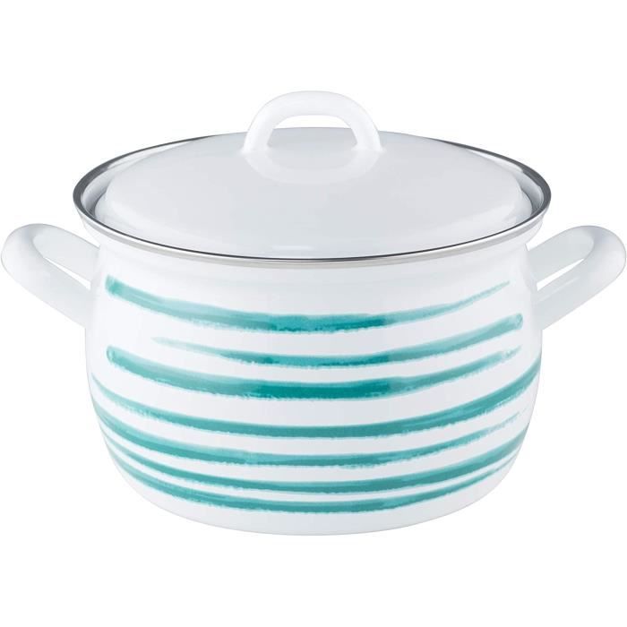 Riess Riess Country Casserole Avec Couvercle 20cm 2,0 Lit émail