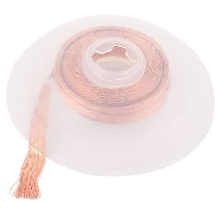 Lot De 6 Tresses à Dessouder - 1,5 M Chacune - 1,0 à 3,5 Mm - Pour Enlever La Soudure Et Réparer Circuits électroniques