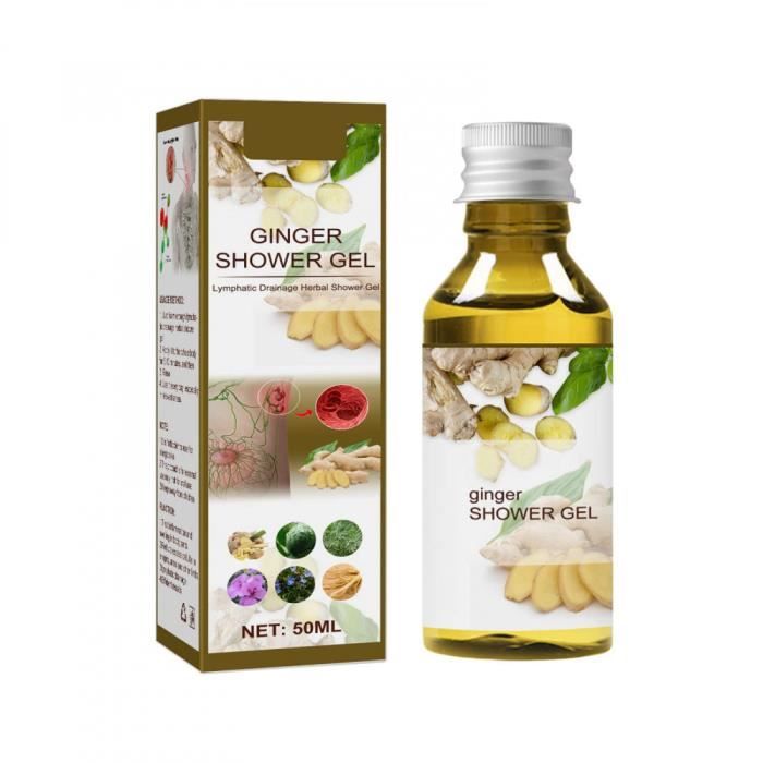 Ginger Lymphatic Drainage Herbal Shower Gel,Herbal Slimming