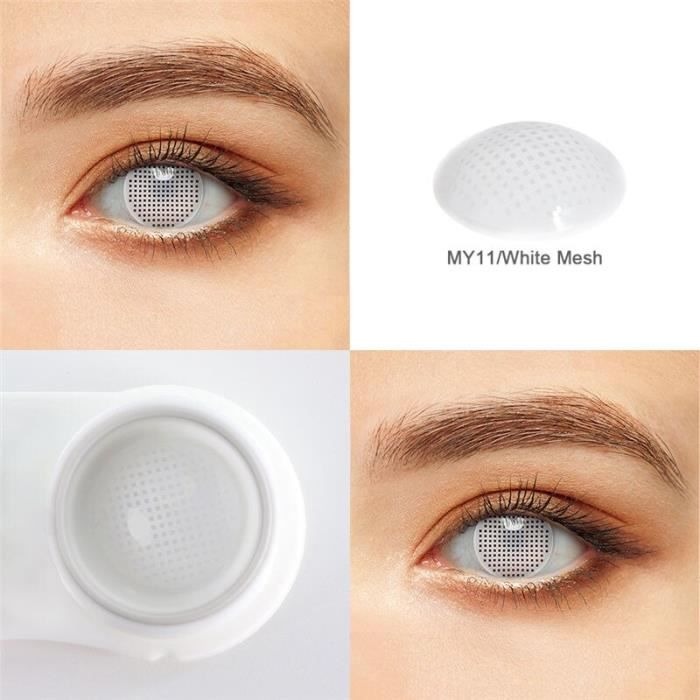 Lentilles De Contact Colorées Pour Halloween, Pour Les Yeux, Vampire,  Démon, Zombie, Anime, Blanc [D4A1E0C] - Achat / Vente Lentilles De Contact  - Cdiscount