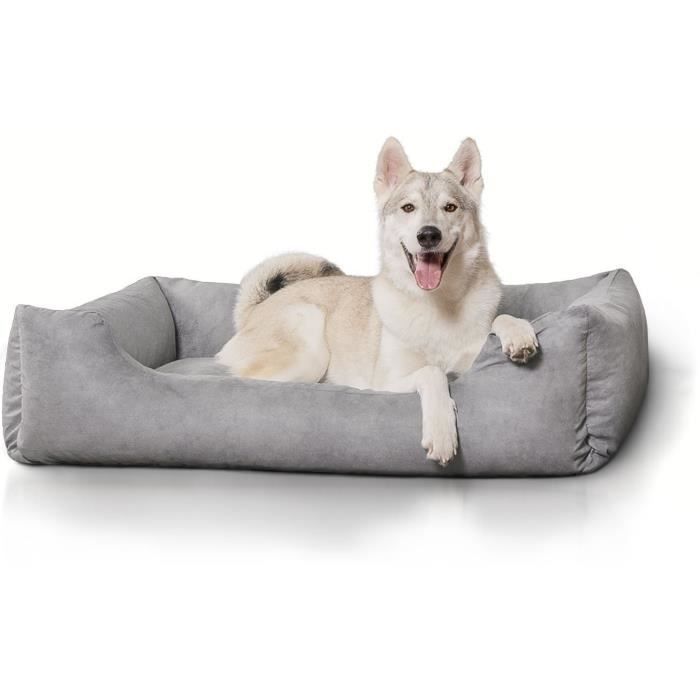 Meilleurs prix pour Knuffelwuff Dreamline,Panier, Lit , Coussin, Corbeille pour chien, gris XL 105 x 75cm