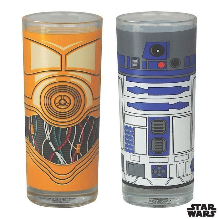 Star Wars Glass Set - R2D2 & C3P0 - Collectible Gift Set of 2 Cocktail  Glasses - 10 oz Capacity - Classic Design - Heavy Base