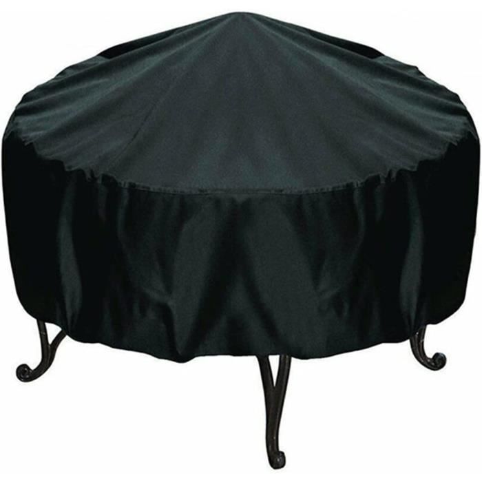 Couverture Brasero Feu Joie 127 Cm - Housse Oxford 210D Imperméable, Protection Pluie Neige Poussière