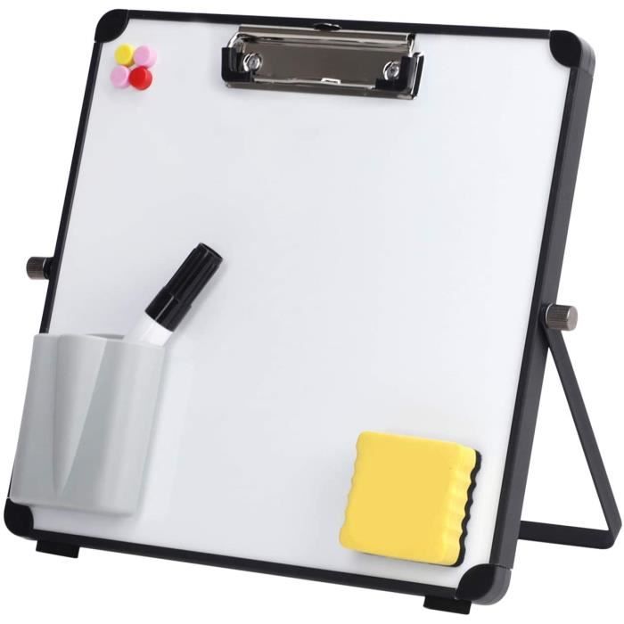Tableau Blanc Magnétique Effaçable à Sec Pliable Mini Tableau Blanc