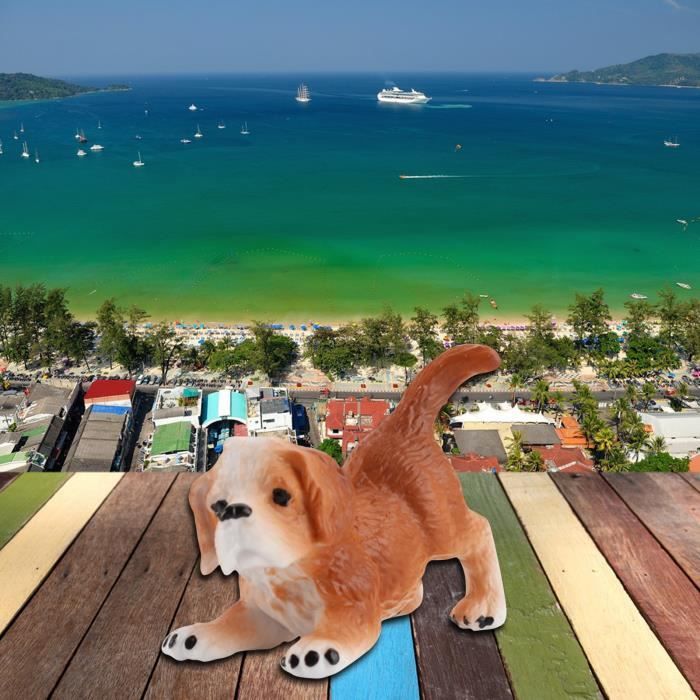 Statue De Chien Mignon En Laiton Vintage, Ornements De Bureau, Figurine Debout, Mini-indicateur D'Auckland, Accessoires De Décoration Pour La Maison, Cadeaux Pour Enfants