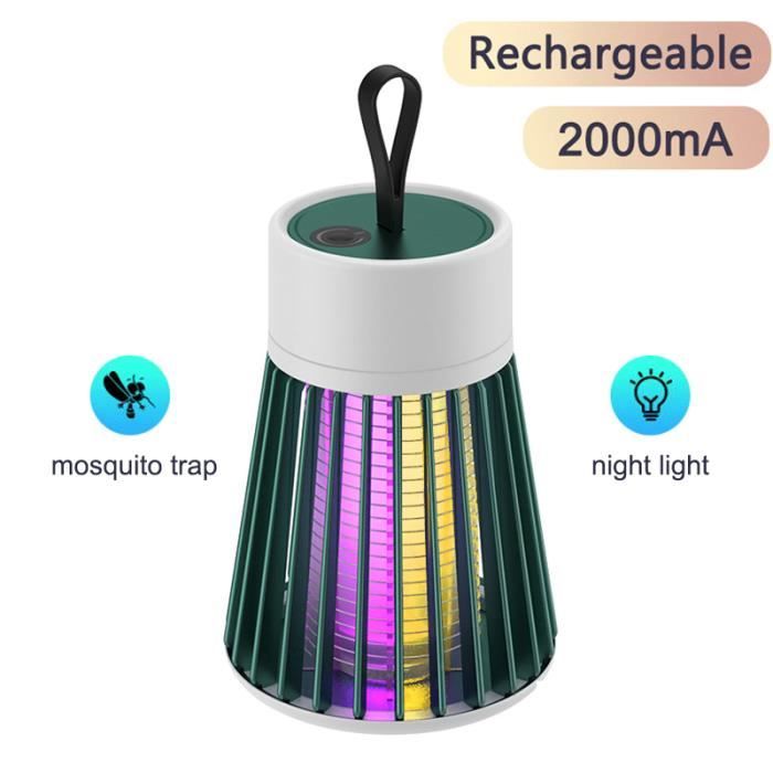 Vert rechargeable - Lampe anti moustiques électrique, Portable