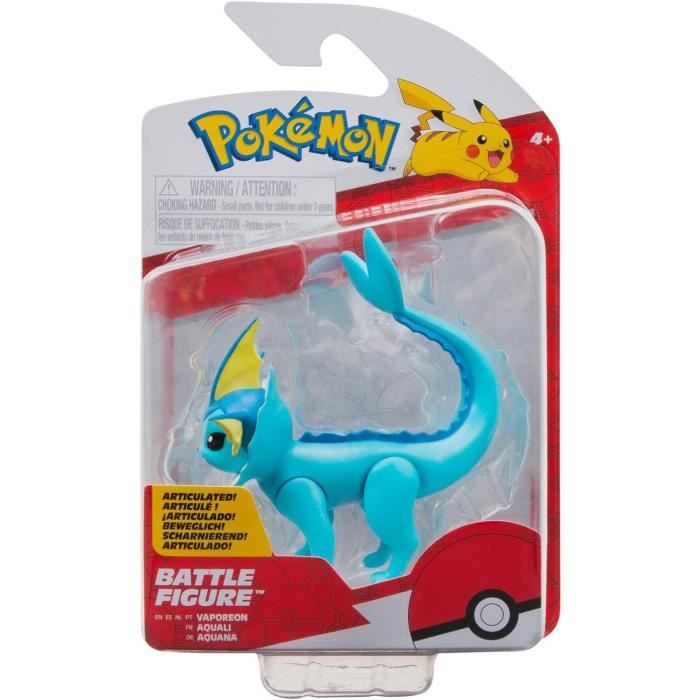 coffret figurine pokemon aquali figurine combat bleu set jouet garcon 1 carte animaux