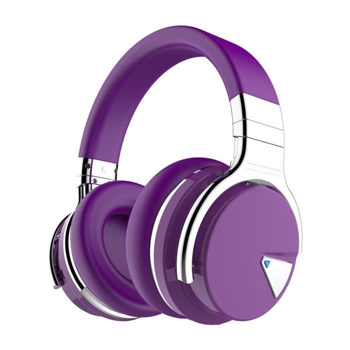 Cowin E7 Violet Casque audio bluetooth - Sans fil arceau - Bonne expérience sonore