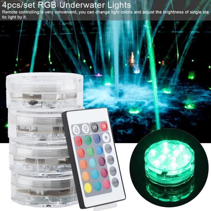 Lot De 5 Lumières LED Pour Pêche Sous-Marine - Leurres Lumineux Étanches Diamant Auto Allumage