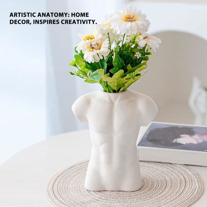 Vase Corps Féminin Nizirioo - Vase Décoratif Boho Moderne Pour Fleurs Ou Rangement