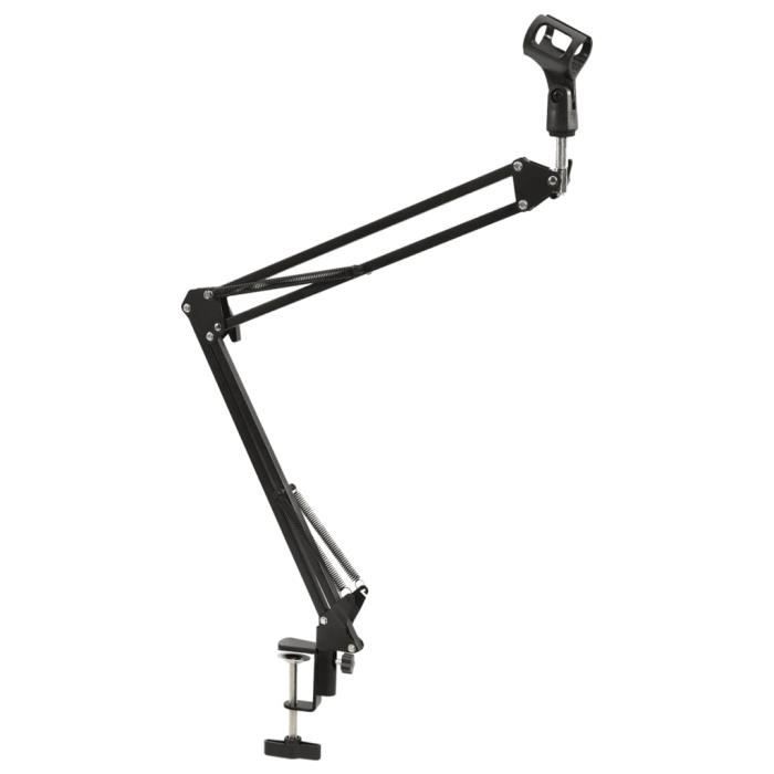 Ashata Microphone sur pied Trépied Boom Microphone Stand