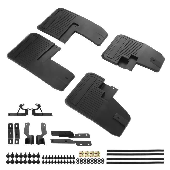 Kit 4 Garde-boue Voiture Avant/arrière - Compatible Hyundai Kona (Kauai) 2018-2023 - Protection Boue Et Graviers - Installation Facile Sans Perçage