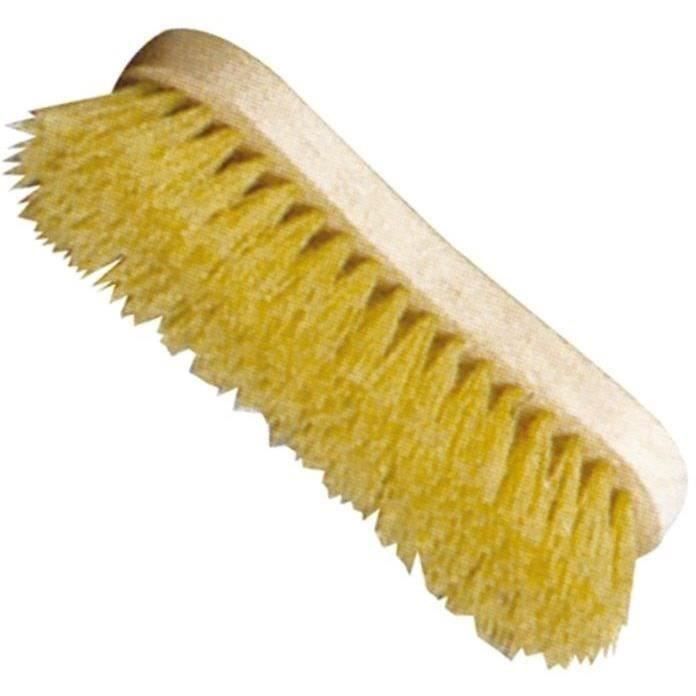 DOMERGUE - Brosse violon à laver bois brut polypro Jaune 3236