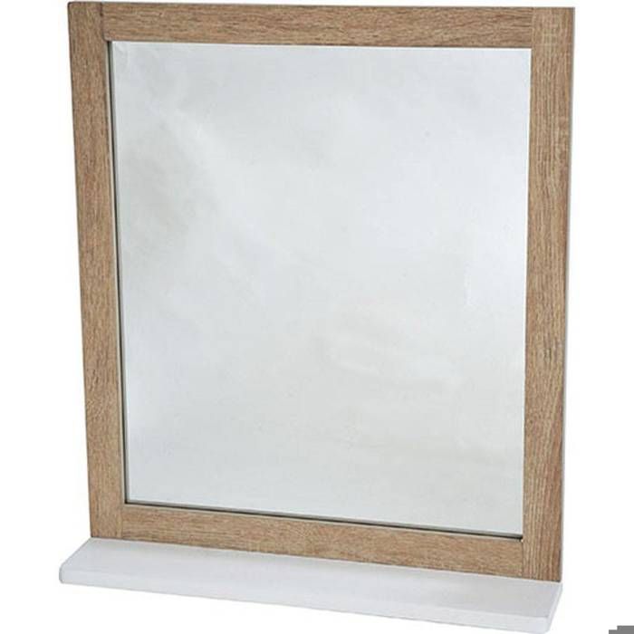 MIROIR MDF AVEC ETAGERE - STOCKHOLM - Tendance