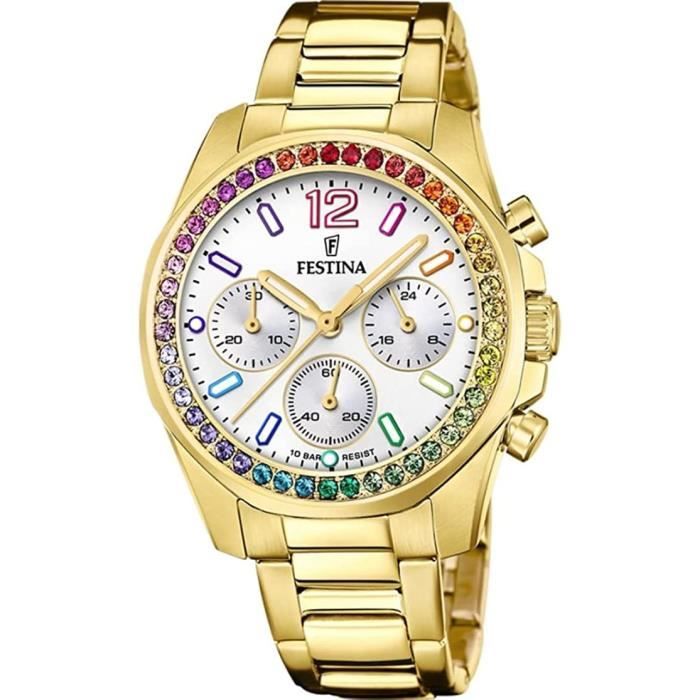 Montre - Festina - Boyfriend Rainbow F20609/2 - Quartz - Acier inoxydable - Cadran Nacre