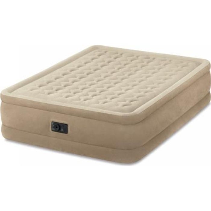 Lit Gonflable Intex Ultra Plush – 2 Places – Pompe électrique Intégrée – Neuf