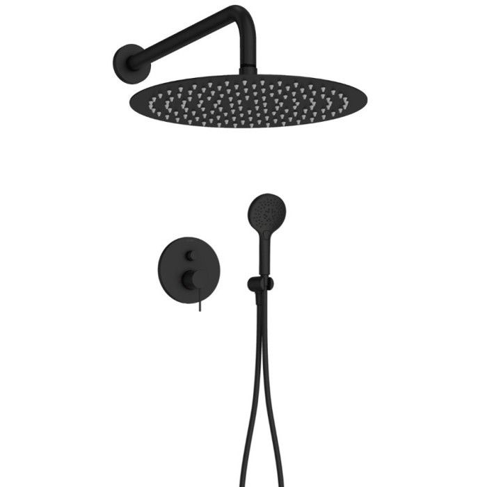 douche encastré thermostatique JACOB DELAFON Metro, Noir mat Economie d'eau