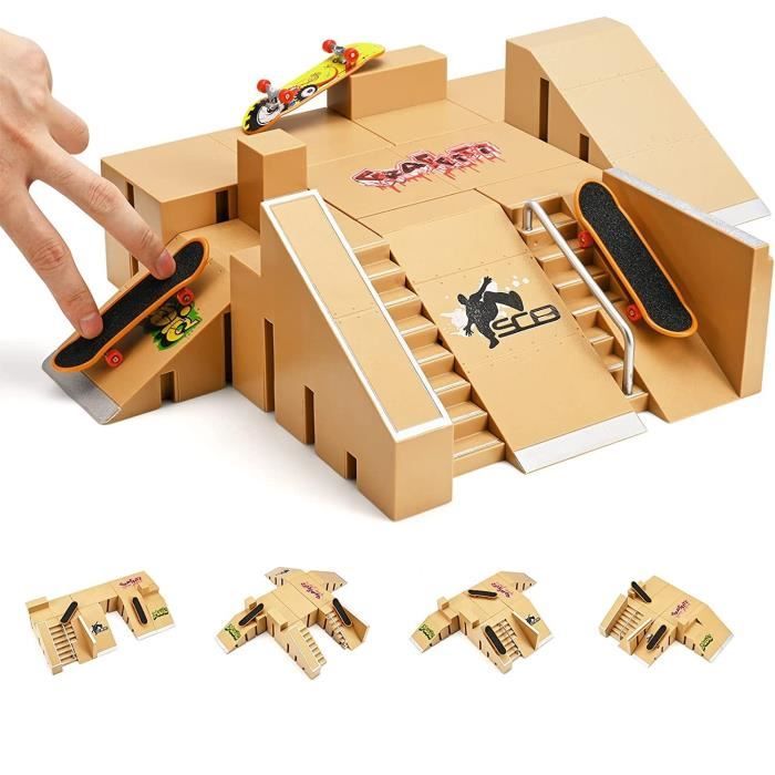 Kit de Parc de Skate pour Doigt Skateboard Accessoires d'entraînement