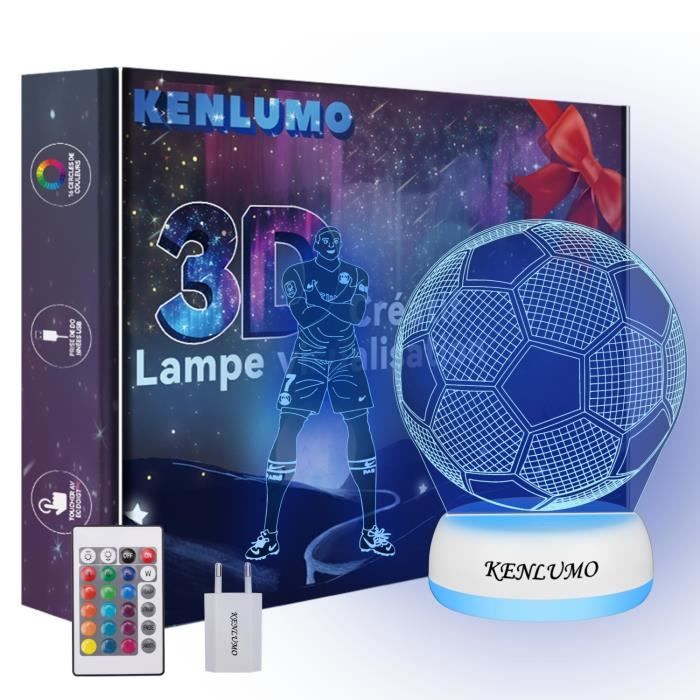 KENLUMO Lampe football Noël Enfant Cadeau Mbappé Lampe de chevet