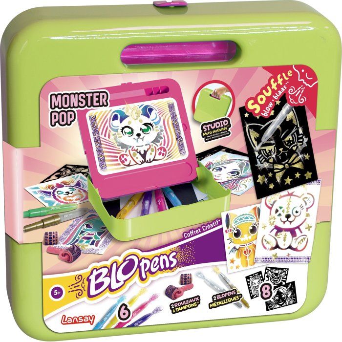 Loisir créatif LANSAY BLOPENS jeu de coloriage COFFRET CRÉATIF MONSTER POP Dès