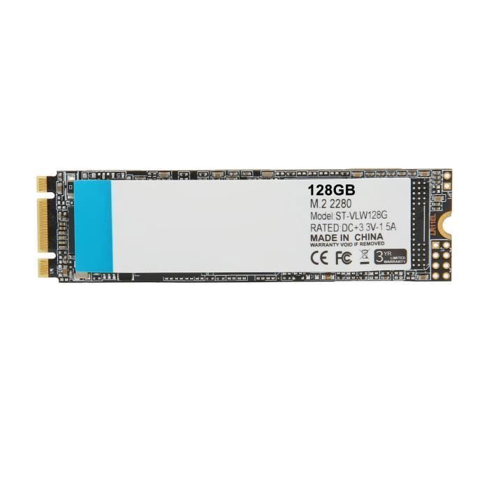 SSD interne de jeu M.2 2280 SATA III  6Gb/s 3D TLC NAND 500/450MB/s Ordinateur SSD  pour carte mère dordinateur portable 128GB