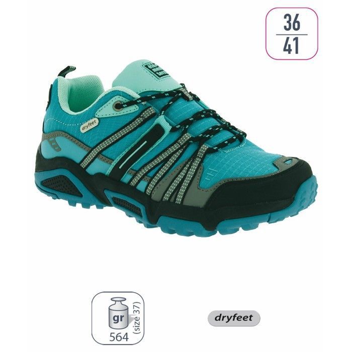Chaussure de randonnée tige basse Élémenterre Omak - turquoise - 37 Chaussure de randonnée tige basse Élémenterre Omak - turquoise - 37