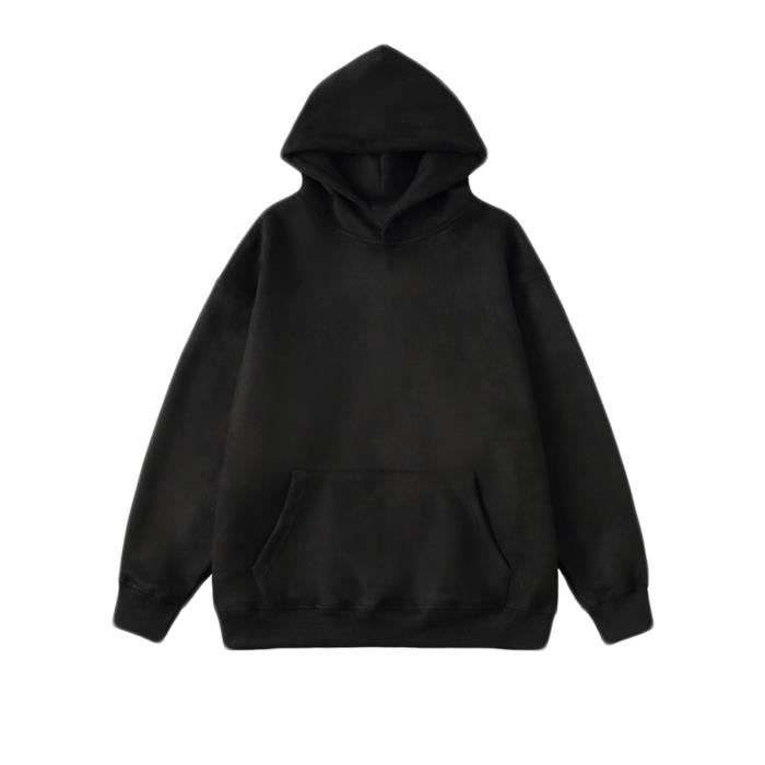 Pull homme Sasaquoy Pull à capuche simple de couleur unie décontracté, pull  à manches longues et col rond Noir Noir - Cdiscount Prêt-à-Porter