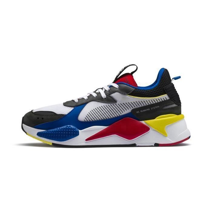 basket puma bleu blanc rouge