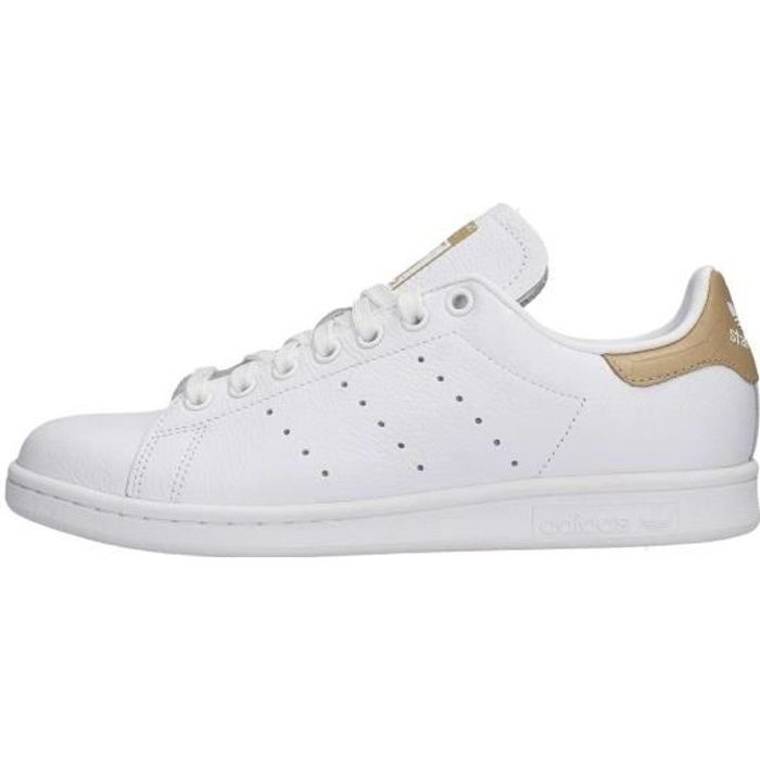 stan smith femme blanche et or