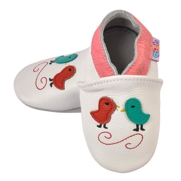 Doux Chaussons Pantoufle Babouche Bebe En Cuir Souple Ete Respirant Pour Garcon Fille Semelles Antiderapantes Pour Enfant Bebe Blanc Cdiscount Chaussures