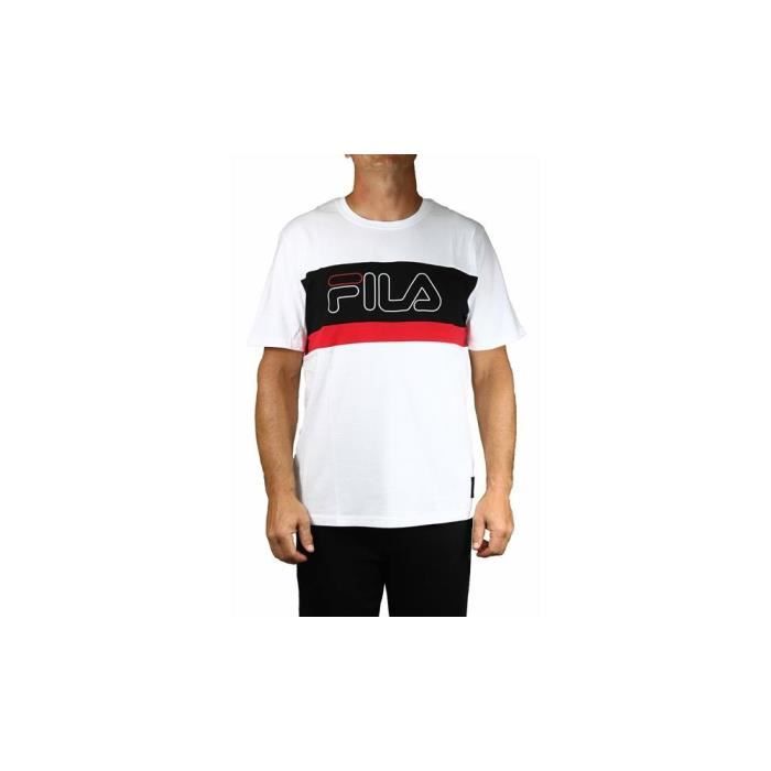 T shirt fila rouge homme clearance