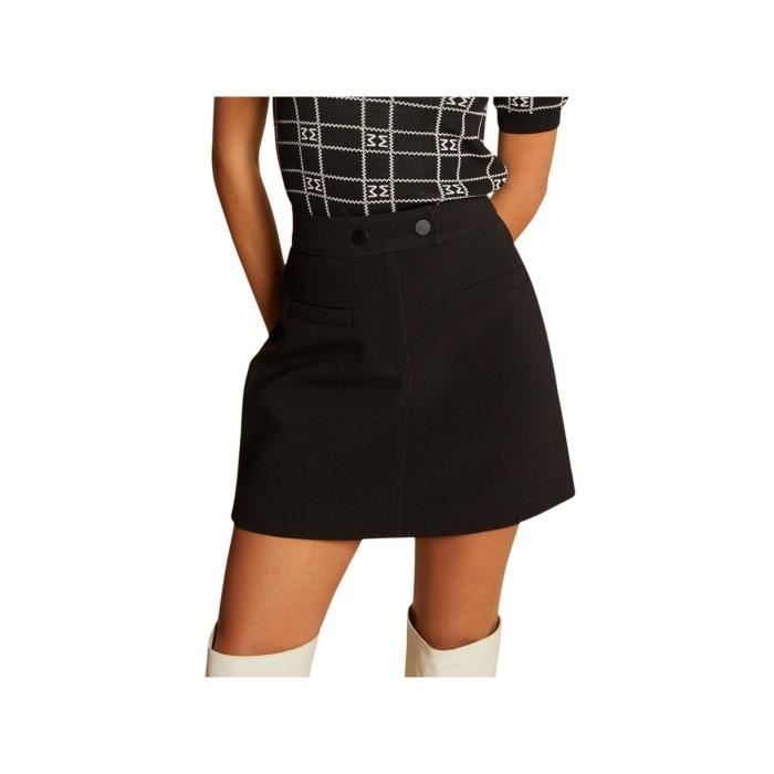 Jupe trapeze noire courte hotsell