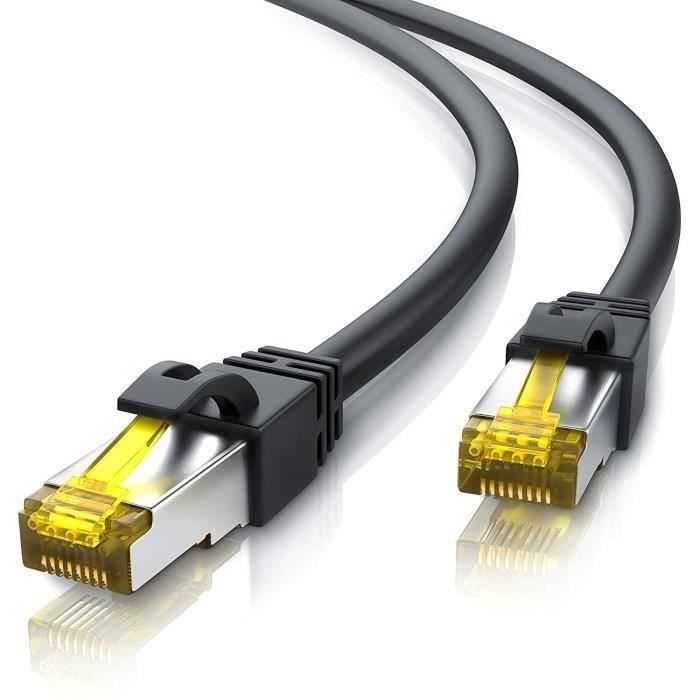 Câble Ethernet Cat8 0,5M 5 Pièces, 40 Gbit/S 2000 Mhz Câble