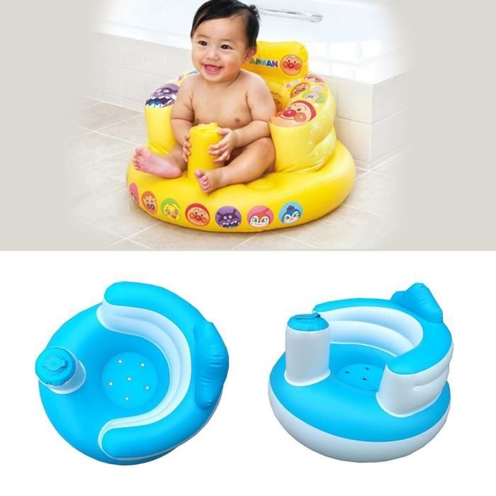 Vaguelly Chaise Gonflable Multifonction Bébé - Siège De Bain Et Jouet, Design Rose Élégant Garçons Filles