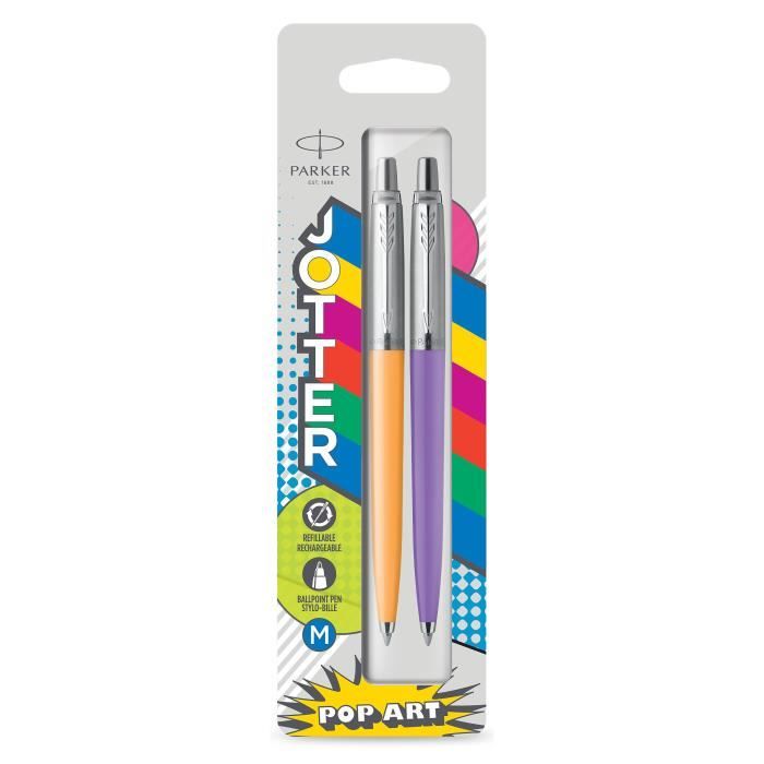 Parker Quinkflow recharge pour stylo à bille, moyen, bleu, blister
