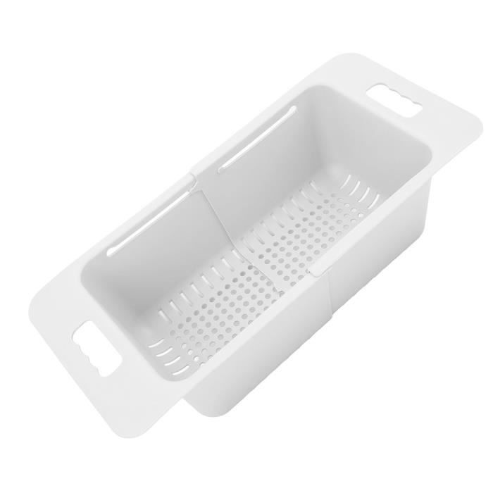 Bac de rangement extensible en acier inoxydable pour congélateur - Capacité de charge de 20 kg - Panier de rangement à fond plat